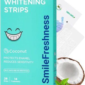 SmileFreshness Teeth Whitening Strips, 14-Day Treatments